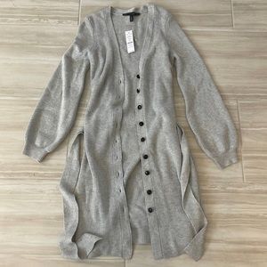 White House Black Market Long Tie Sweater